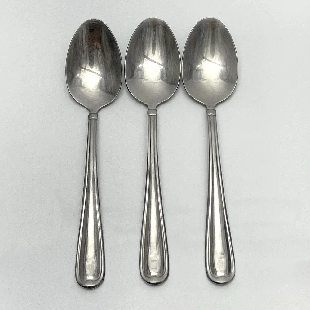 Allure Stainless By Cambridge Flatware Silverware Set Of 3 Teaspoons Retired